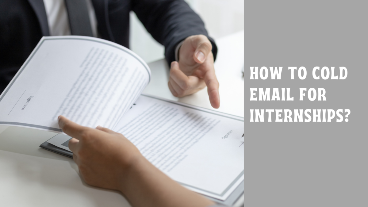 How to Cold Email for an Internship The Complete Guide + Template
