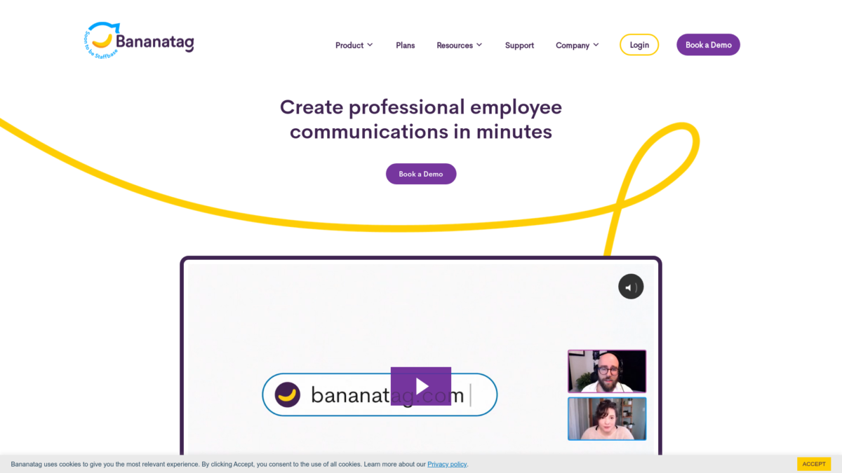 BananaTag Website User Interface