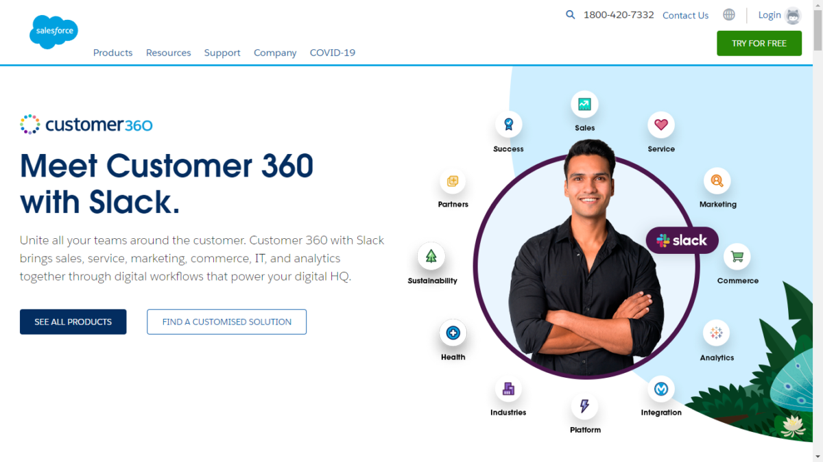 Sales Website User Interface