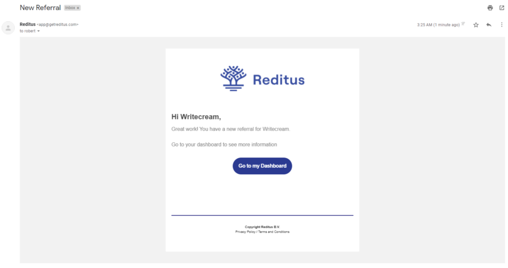 Reditus Registration Process Reditus Registration Process