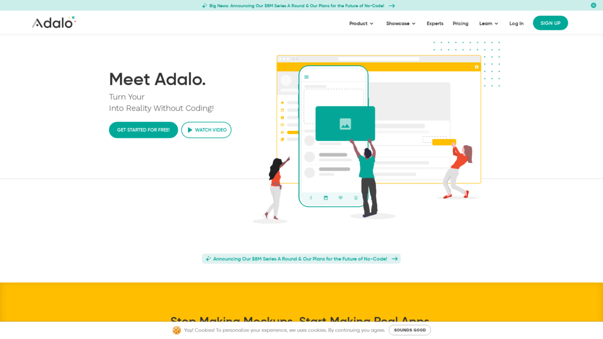 Adalo Website User Interface