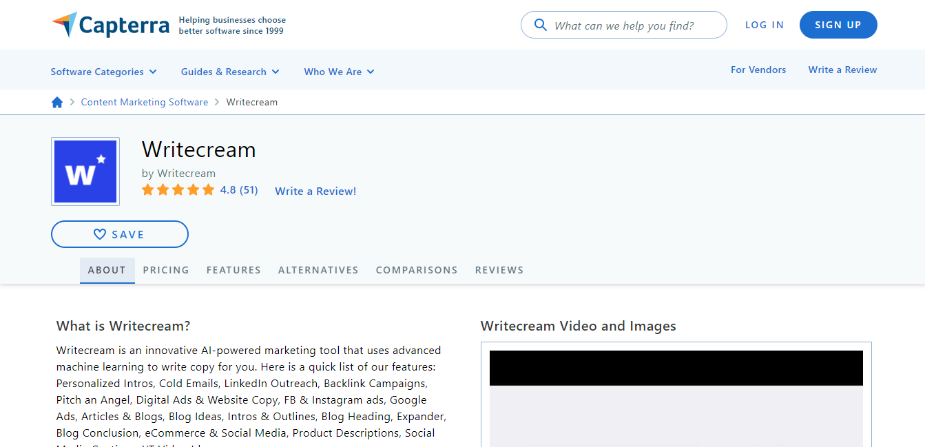 Wrietcream Capterra Reviews