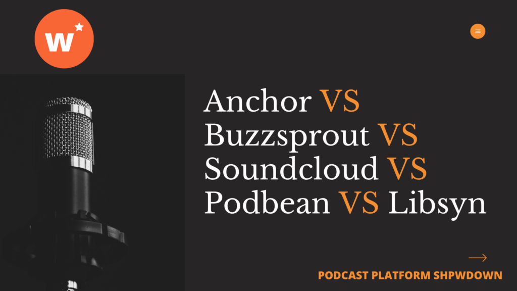 pODCAST pLATFORM cOMPARISON Anchor VS Buzzsprout VS Soundcloud VS Podbean VS Libsyn