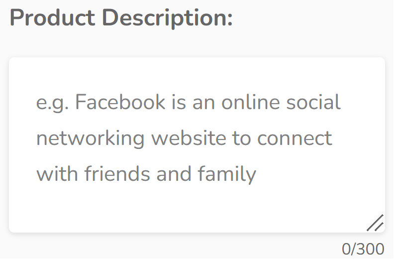 product description