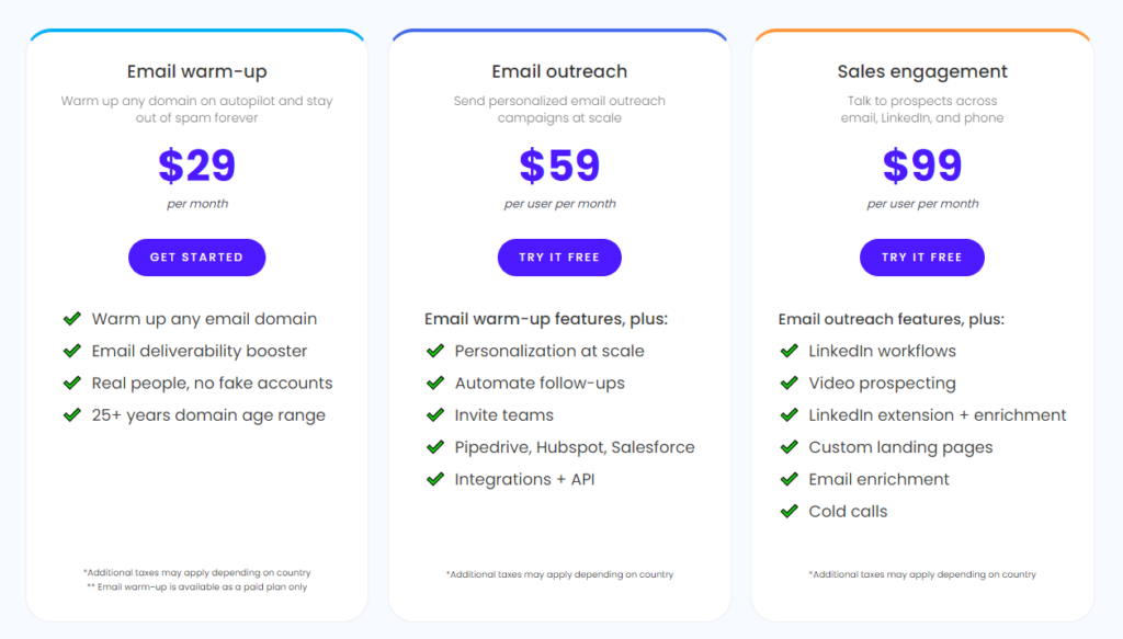 Lemlist pricing