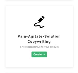 Pain-Agitate-Solution Copywriting