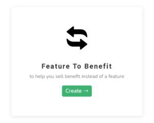 Feature To Benefit Tool Image