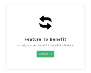 Feature To Benefit Tool Image