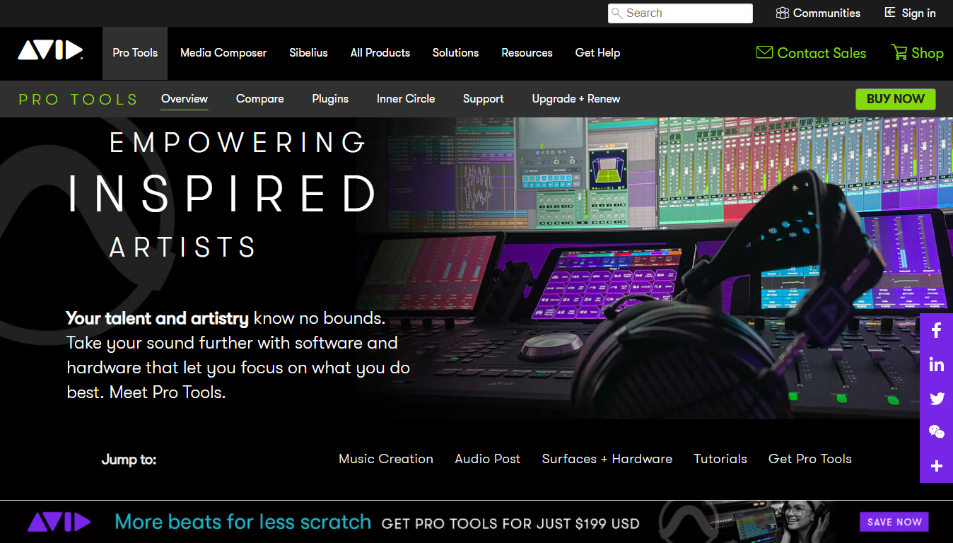 Avid's Pro Tools The Best In Class