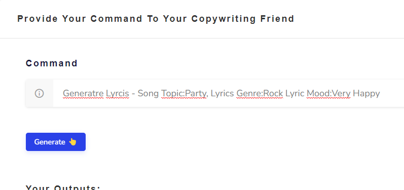 Free Lyrics Generator - Writecream Free Lyrics Generator - Writecream