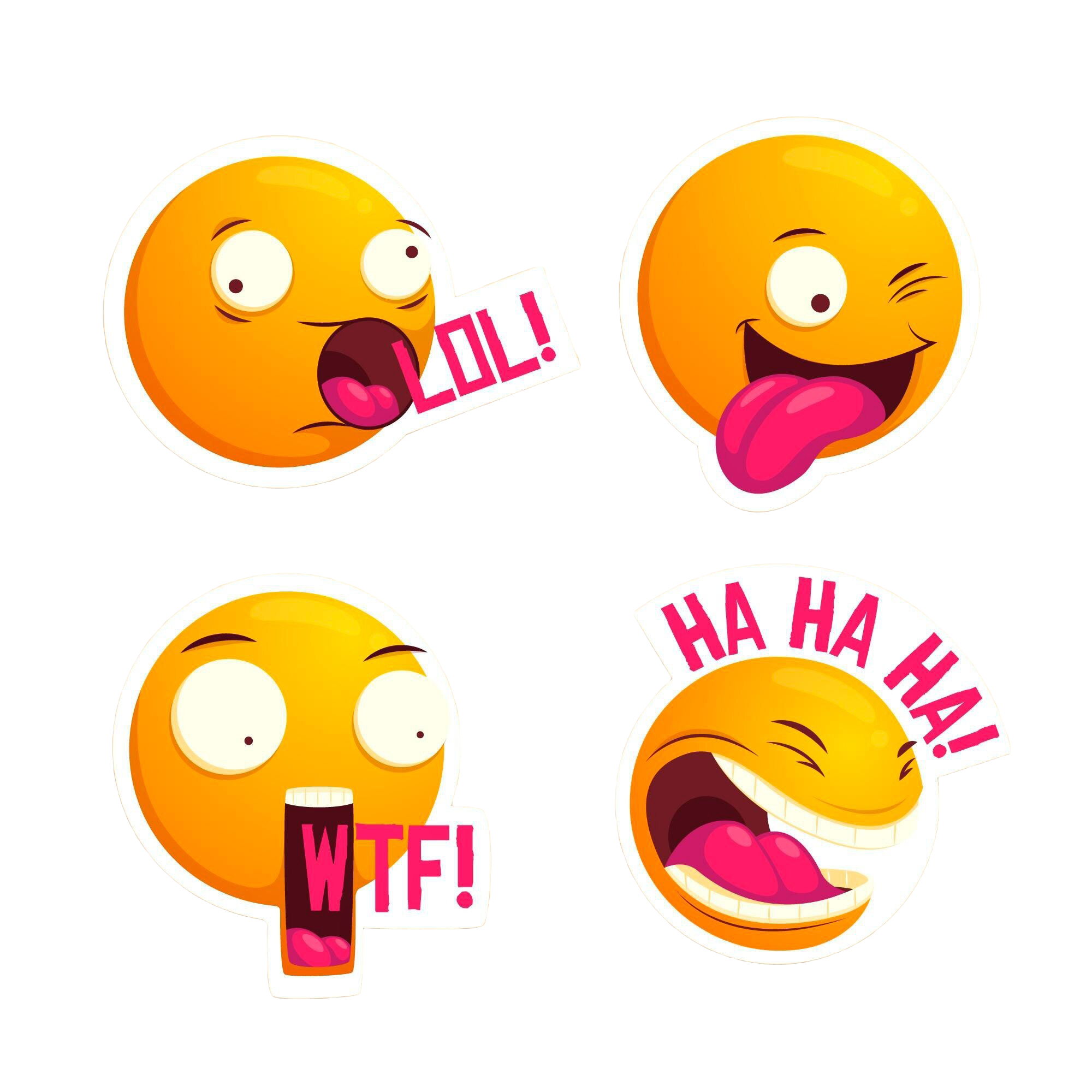 Funny emoji stickers