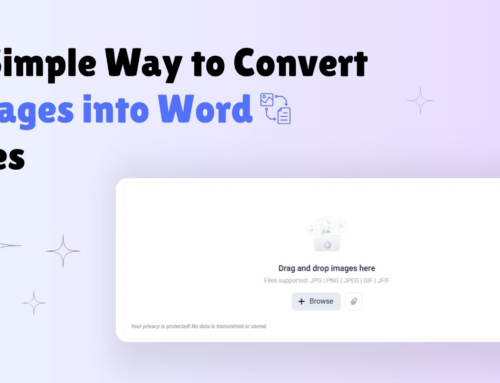 A Simple Way to Convert Images into Word Files