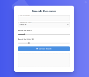 Barcode Generator Tool