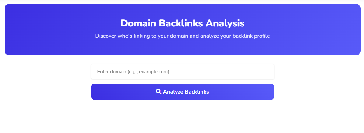 Backlinks Analysis Tool - Link Profile Insights
