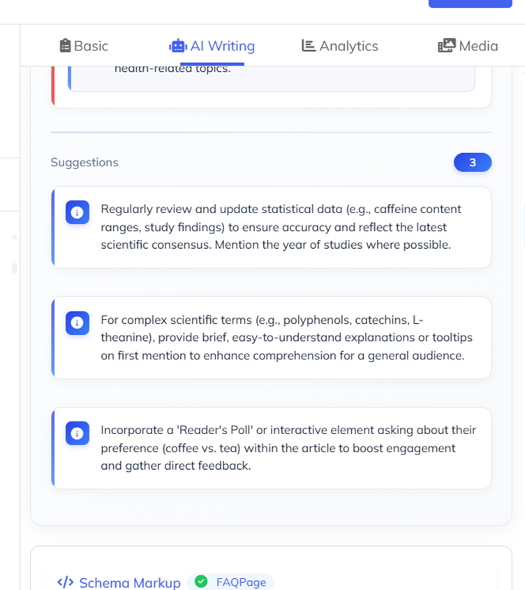 SEO Suggestions - AI-Powered Content Optimization