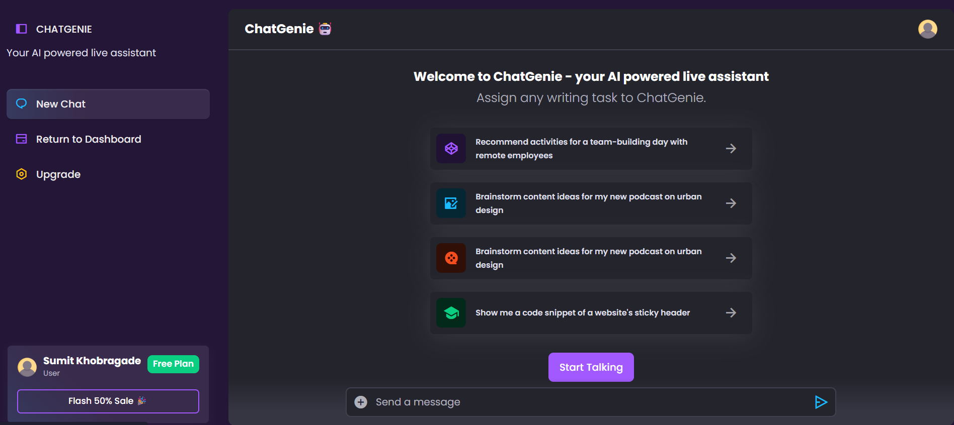 ChatGenie AI Content Assistant